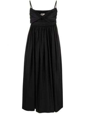 Памучна рокля Matteau черно