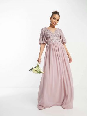 Длинное платье Beauut розовое