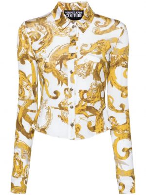Дънкова риза с принт Versace Jeans Couture