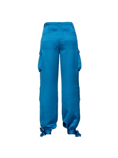 Pantalones cargo de raso Pinko azul