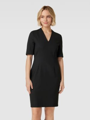 Sukienka midi z dekoltem w serek S.oliver Black Label czarna
