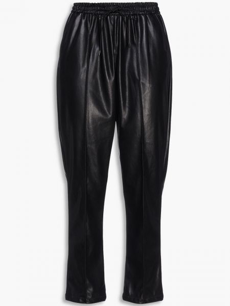 Pantaloni de piele Jonathan Simkhai - Negru