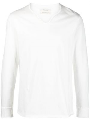 Camiseta de manga larga manga larga Zadig&voltaire blanco