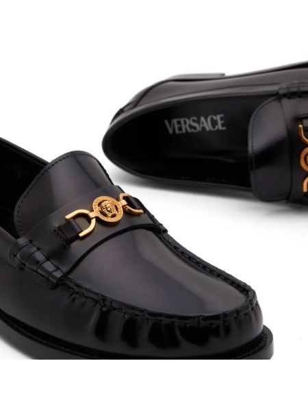 Лоферы Versace черные