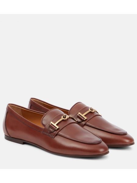 Lær ring Tod's brun