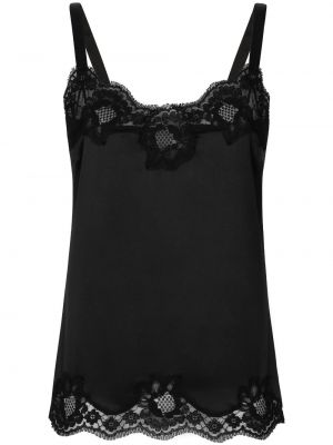 Top din dantelă Dolce & Gabbana negru