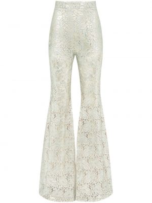 Παντελόνι με δαντέλα Nina Ricci μπεζ