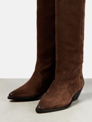 Zomšinės guminiai batai Isabel Marant ruda
