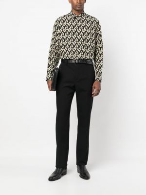 Bavlněná košile s potiskem s abstraktním vzorem Saint Laurent