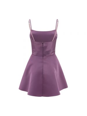 Mini vestido con lazo de raso Elisabetta Franchi violeta
