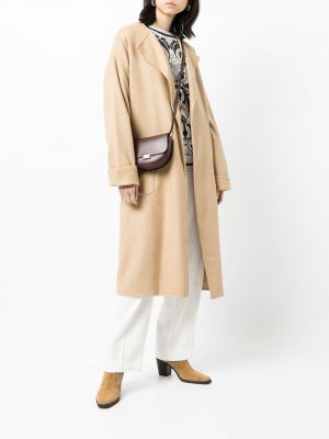 Vlněný kabát Polo Ralph Lauren hnědý