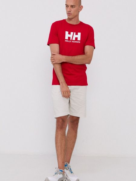 Koszulka Helly Hansen czerwona