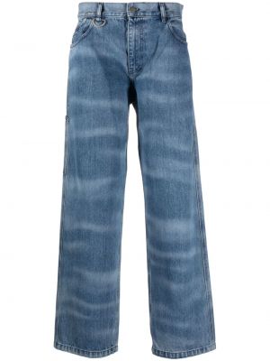 Laia lõikega kõrge vöökohaga teksapüksid Bonsai sinine