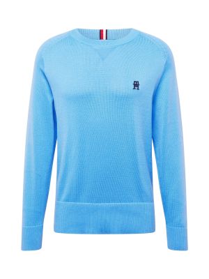 Пуловер Tommy Hilfiger синьо
