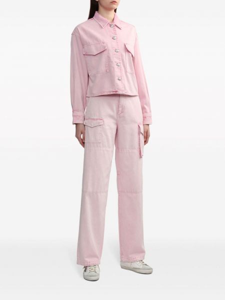 Bavlněné cargo kalhoty Rag & Bone růžové