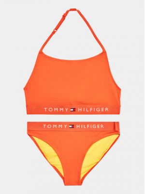 Kétrészes fürdőruha Tommy Hilfiger - narancsszínű