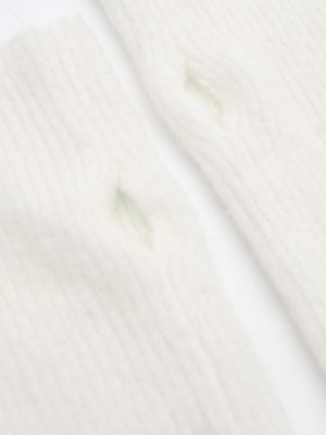 Плетени плетени ръкавици Pull&bear бяло