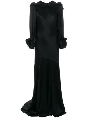 Hedvábné večerní šaty Simone Rocha - černá