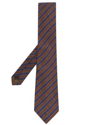 Ленена вратовръзка на райета с принт Church's
