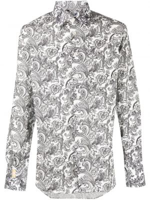 Košeľa s potlačou s paisley vzorom Billionaire biela