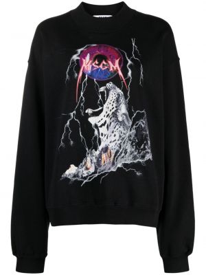 Sweatshirt aus baumwoll mit print Msgm schwarz