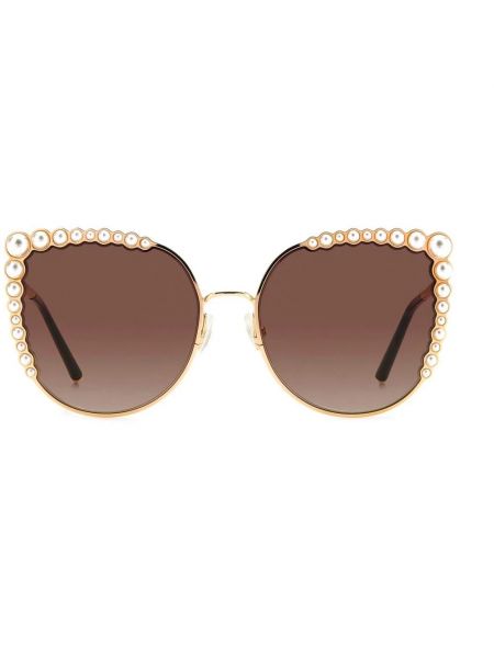 Okulary przeciwsłoneczne z różowego złota Carolina Herrera