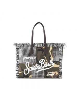Shopper handtasche mit taschen Mc2 Saint Barth schwarz
