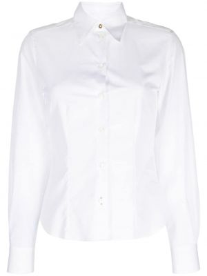 Pruhovaná bavlnená košeľa Paul Smith biela