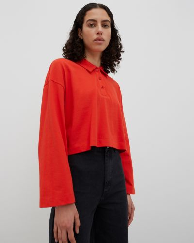 Tričko s dlhými rukávmi Edited oranžová