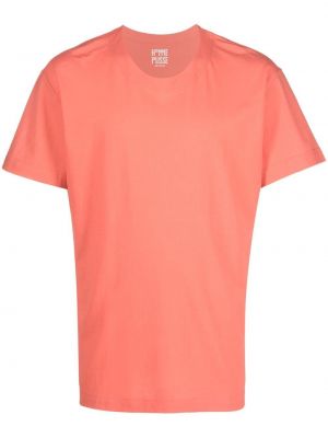 Тениска с кръгло деколте Homme Plissé Issey Miyake оранжево
