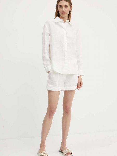 Однотонні лляні шорти Max&co білі
