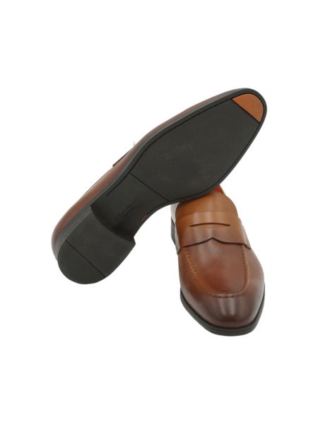 Loafers de cuero Santoni marrón
