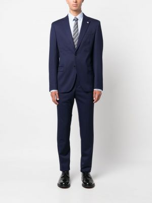 Vlněný oblek Manuel Ritz modrý
