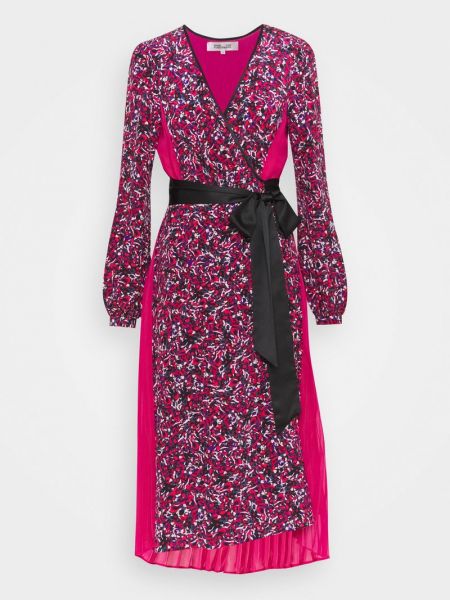 Różowa sukienka długa Diane Von Furstenberg