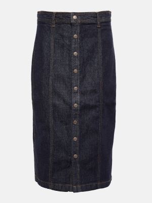 Džínsová sukňa Polo Ralph Lauren modrá