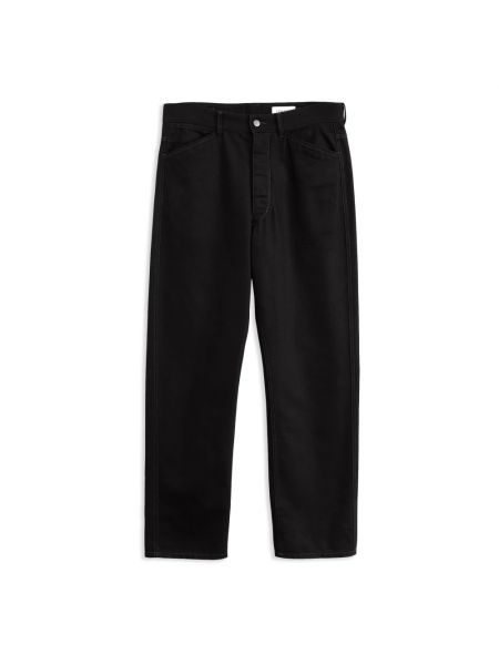 Czarne proste jeansy z kieszeniami Lemaire