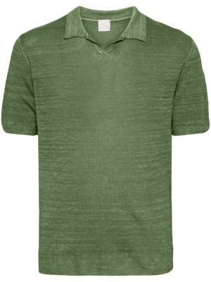Lininis polo marškinėliai 120% Lino žalia
