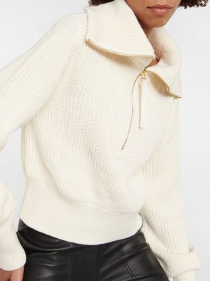 Пуловер с цип Varley бяло