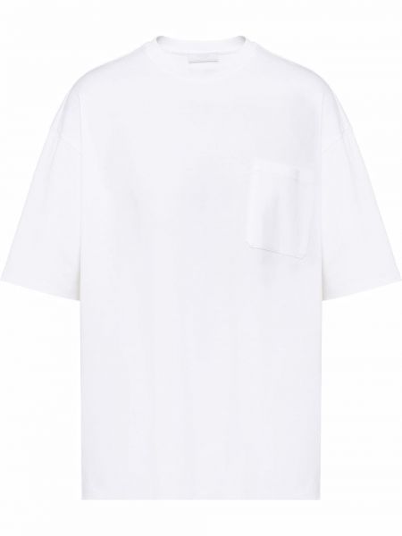 T-shirt mit taschen Prada weiß