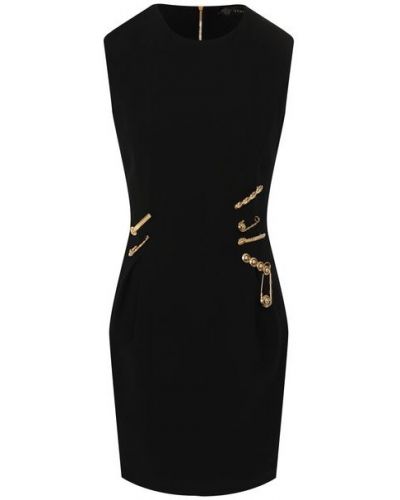 Платье из вискозы Versace, черное