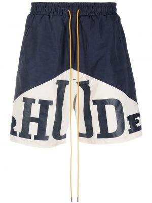 Trykt shorts Rhude blå