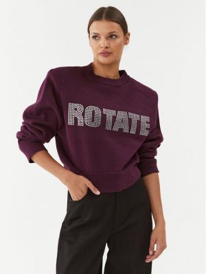 Relaxed пуловер Rotate виолетово
