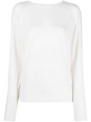 Pullover mit rundem ausschnitt Seventy weiß