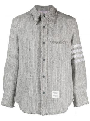 Pruhovaná košeľa Thom Browne sivá