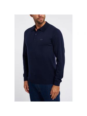 Suéter manga larga Sun68 azul