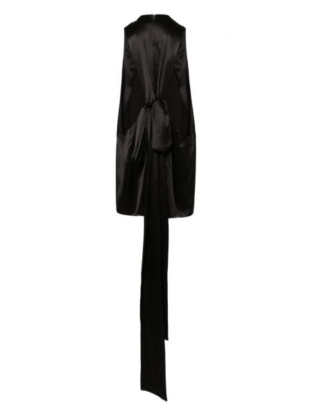 Hedvábná kravata Saint Laurent černá
