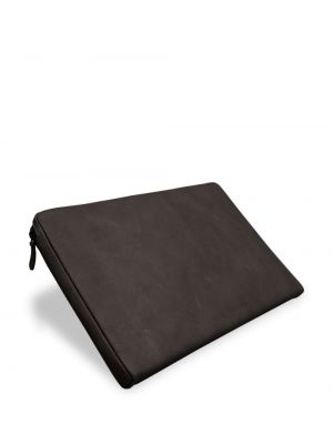 Kožená taška na notebook August Sandgren čierna