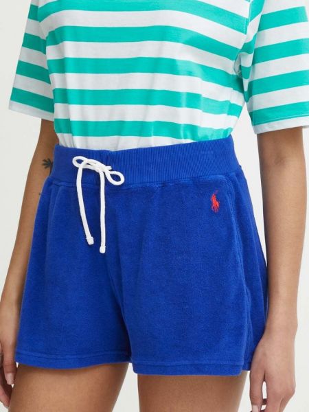 Magas derekú rövidnadrág Polo Ralph Lauren kék