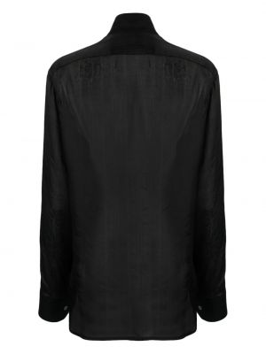 Caurspīdīgs krekls Barena melns
