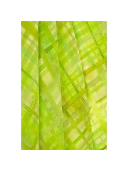 Pañuelo de seda con estampado Cortana verde